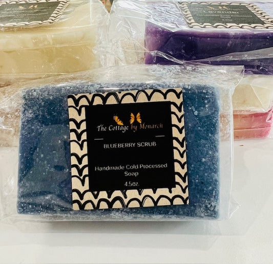 Blueberry Scrub Cold Process Soap