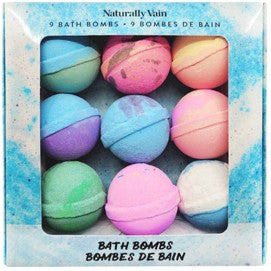 Naturally Vain - Bath Bomb Set - 9 Pack