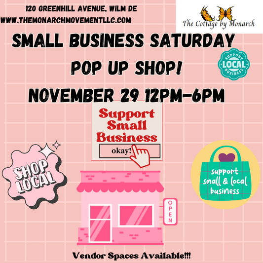 Small Business Saturday Pop-Up Shop - VENDOR SIGN UP