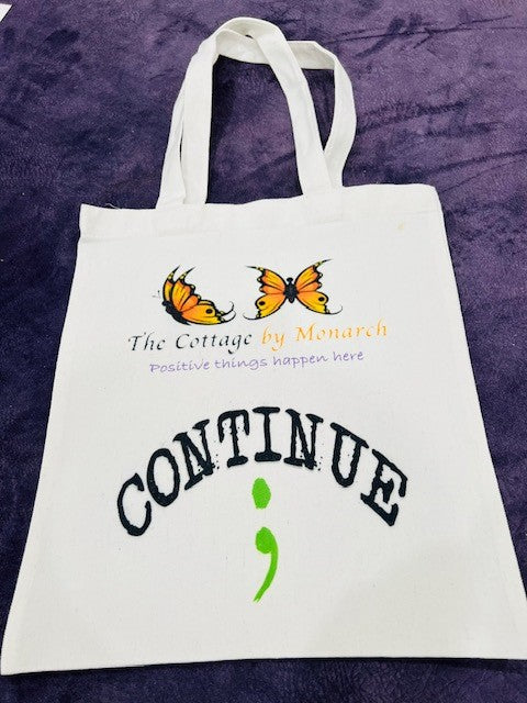 Monarch Totes for Suicide Awareness - CONTINUE