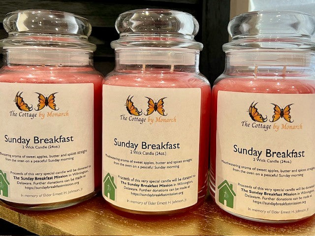 Monarch Candles - Sunday Breakfast 2 Wick Candle