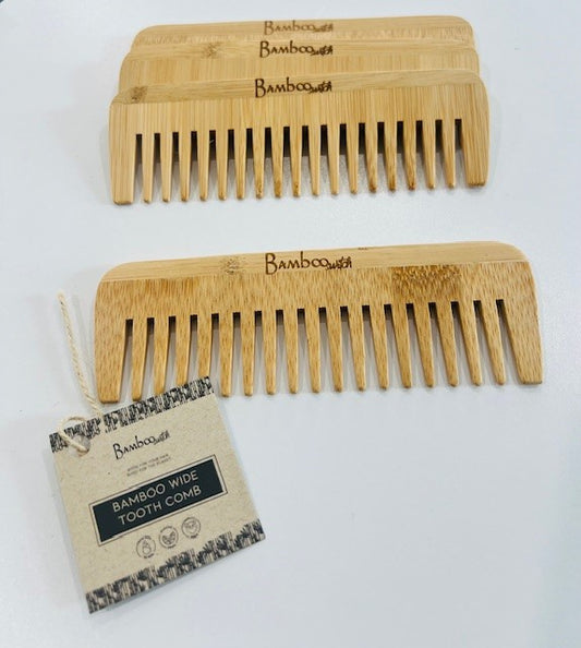 Bamboo Wide Tooth Comb | Haircare Bestseller - BAMBOO SWITCH